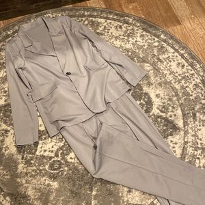 Grey 2pc suit set